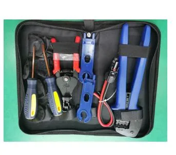 Solar PV Kit Tools for Mc3 and Mc4 Solar Connectors with Crimping+Stripping+Cutting Connectors Multi Hand Tool Set Black Bag