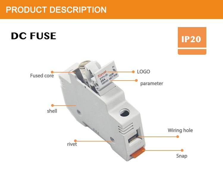 Manufacturer Preferential Price DC 1000V 15A Fuse