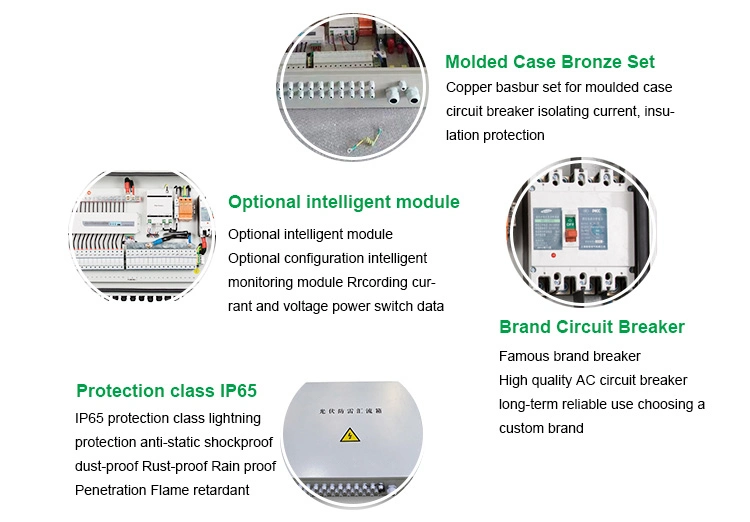 16 Strings Factory OEM Support High Reliability IP65 Waterproof PV Solar System DC Combiner Box 16/1