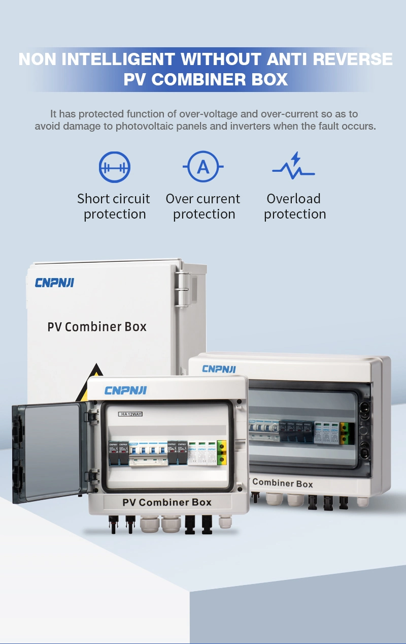 New Design IP65 Custom PV Combiner Box 2 4 6 8 12 24 in 1 out 1-24 Strings DC Combiner Box for Solar Panel 1000V