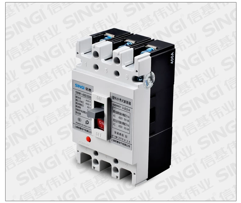 800V AC50/60Hz 400V Moulded Case Circuit Breaker MCCB CE CB Approved