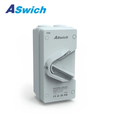 Aswich IEC EAS 250V 2p Sistema di generazione di energia fotovoltaica PV AC 63A Isolatore